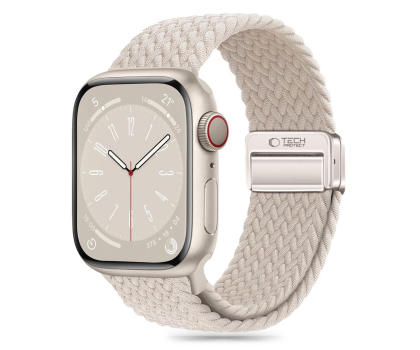 Pasek i akcesoria do zegarków TECH-PROTECT Nylonmag do Apple Watch 44/45/46/49 mm Starlight 5906302312801